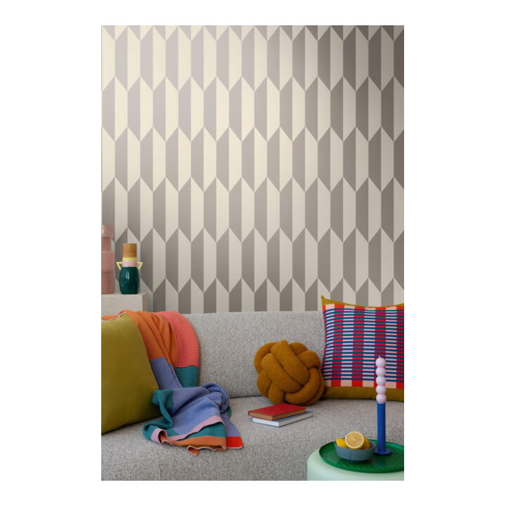 A.S. Création Vliestapete Cosmo Living 10,05 x 0,53 m Rauten Creme Metallic glatt