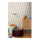 A.S. Création Vliestapete Cosmo Living 10,05 x 0,53 m Rauten Creme Metallic glatt