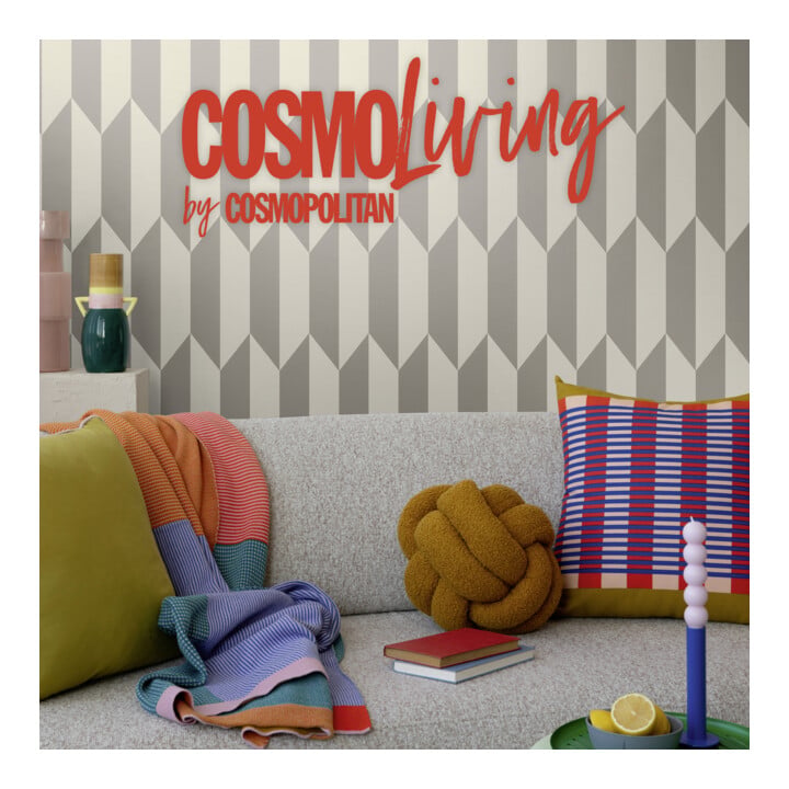 A.S. Création Vliestapete Cosmo Living 10,05 x 0,53 m Rauten Creme Metallic glatt