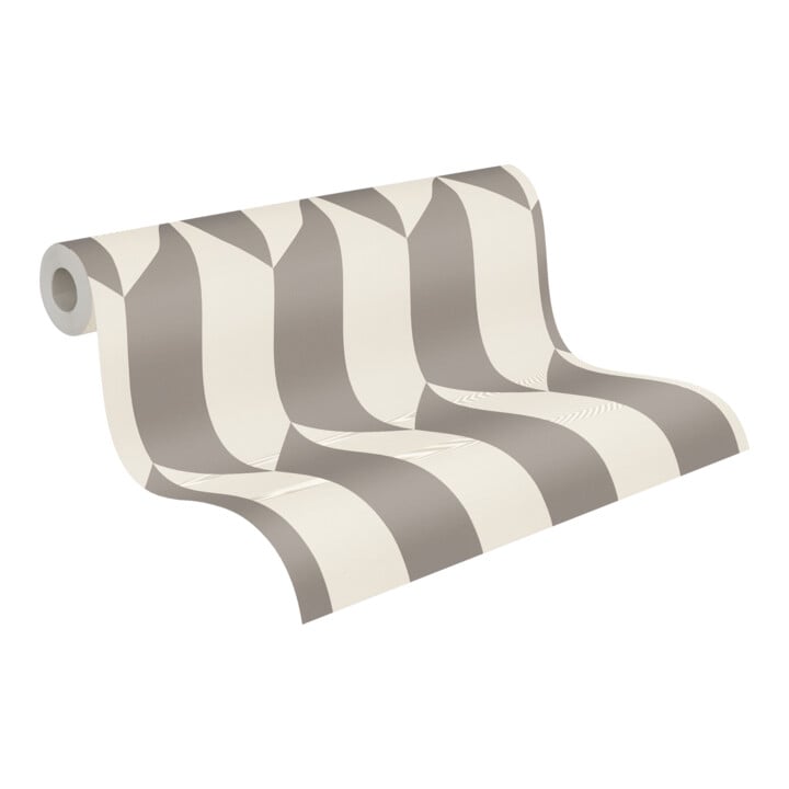 A.S. Création Vliestapete Cosmo Living 10,05 x 0,53 m Rauten Creme Metallic glatt