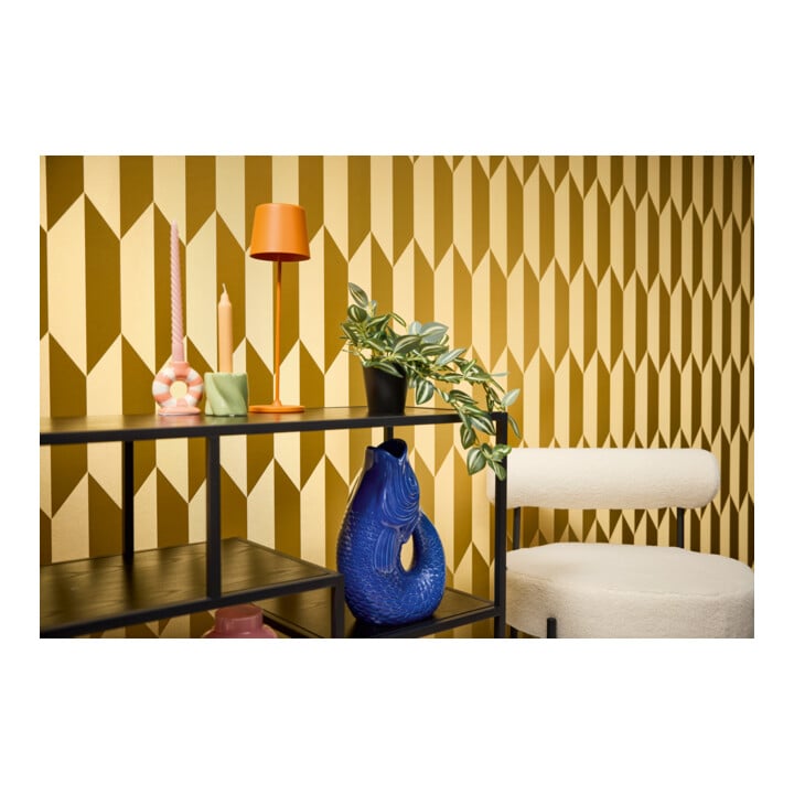 A.S. Création Vliestapete Cosmo Living 10,05 x 0,53 m Rauten Gold Metallic glatt