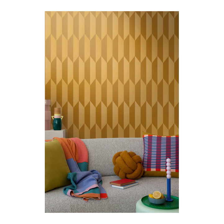 A.S. Création Vliestapete Cosmo Living 10,05 x 0,53 m Rauten Gold Metallic glatt