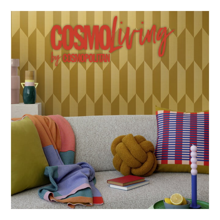 A.S. Création Vliestapete Cosmo Living 10,05 x 0,53 m Rauten Gold Metallic glatt