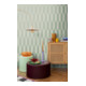 A.S. Création Vliestapete Cosmo Living 10,05 x 0,53 m Rauten Grün Metallic glatt