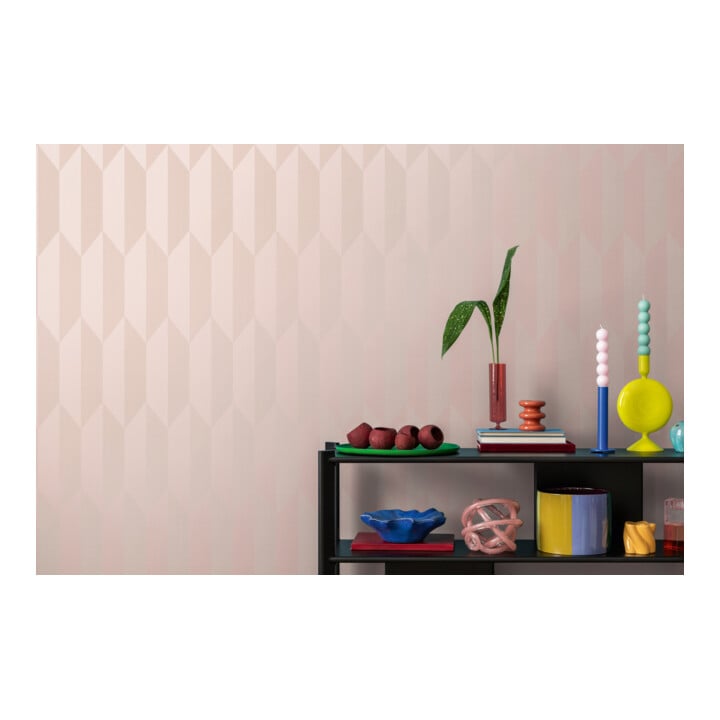 A.S. Création Vliestapete Cosmo Living 10,05 x 0,53 m Rauten Rosa Metallic glatt