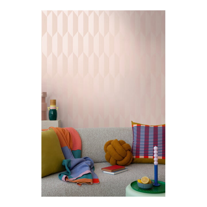 A.S. Création Vliestapete Cosmo Living 10,05 x 0,53 m Rauten Rosa Metallic glatt