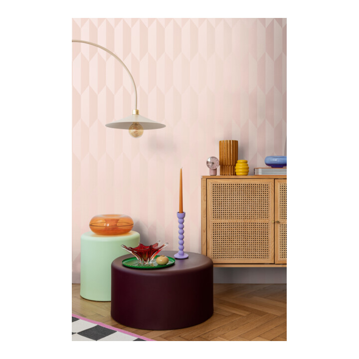 A.S. Création Vliestapete Cosmo Living 10,05 x 0,53 m Rauten Rosa Metallic glatt