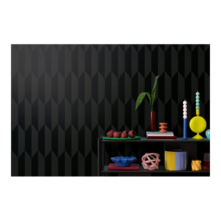 A.S. Création Vliestapete Cosmo Living 10,05 x 0,53 m Rauten Schwarz Metallic glatt