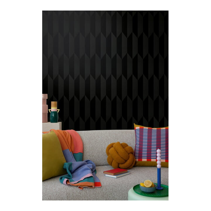 A.S. Création Vliestapete Cosmo Living 10,05 x 0,53 m Rauten Schwarz Metallic glatt