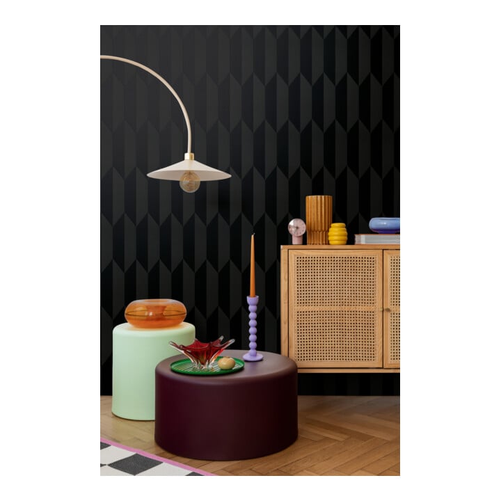 A.S. Création Vliestapete Cosmo Living 10,05 x 0,53 m Rauten Schwarz Metallic glatt