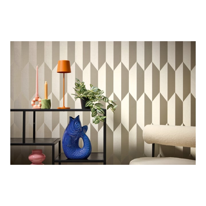 A.S. Création Vliestapete Cosmo Living 10,05 x 0,53 m Rauten Silber Metallic glatt