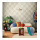 A.S. Création Vliestapete Cosmo Living 10,05 x 0,53 m Rauten Silber Metallic glatt