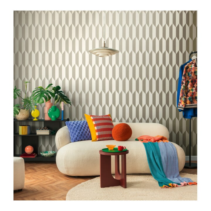 A.S. Création Vliestapete Cosmo Living 10,05 x 0,53 m Rauten Silber Metallic glatt