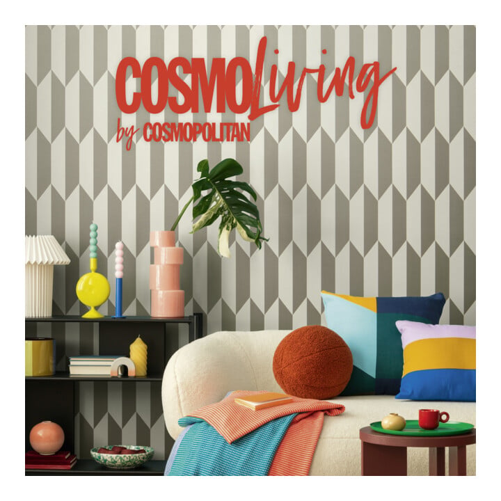 A.S. Création Vliestapete Cosmo Living 10,05 x 0,53 m Rauten Silber Metallic glatt