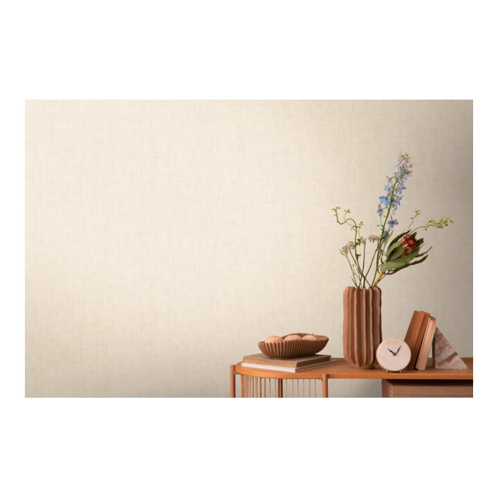 A.S. Création Vliestapete Cosmo Living 10,05 x 0,53 m Uni Beige Creme Struktur