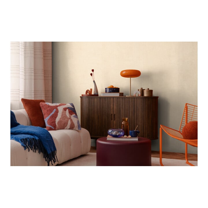 A.S. Création Vliestapete Cosmo Living 10,05 x 0,53 m Uni Beige Gelb strukturiert