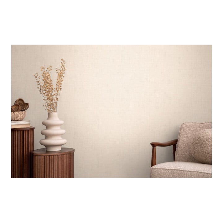 A.S. Création Vliestapete Cosmo Living 10,05 x 0,53 m Uni Beige Weiß mit Struktur
