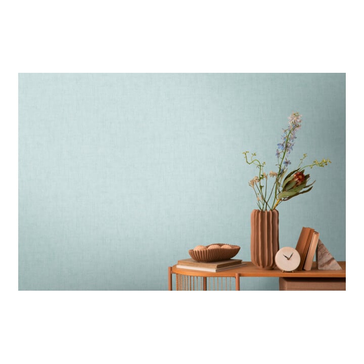 A.S. Création Vliestapete Cosmo Living 10,05 x 0,53 m Uni Blau mit Struktur