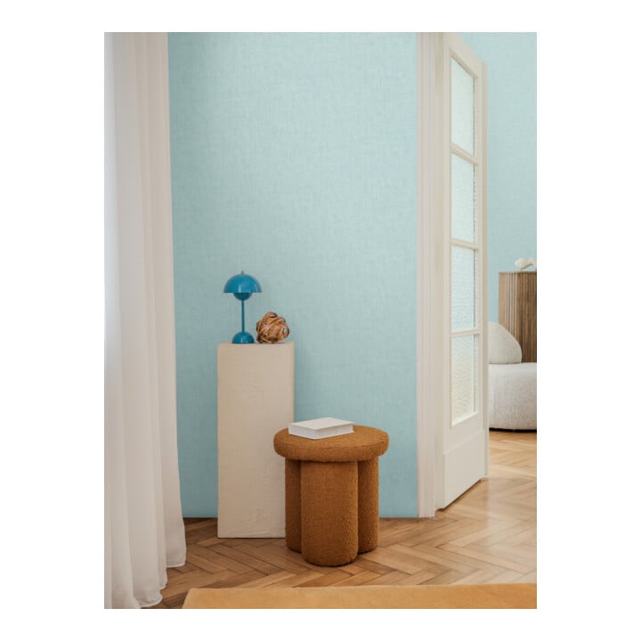 A.S. Création Vliestapete Cosmo Living 10,05 x 0,53 m Uni Blau mit Struktur