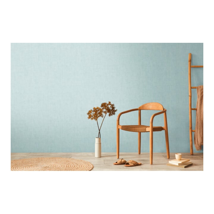 A.S. Création Vliestapete Cosmo Living 10,05 x 0,53 m Uni Blau mit Struktur