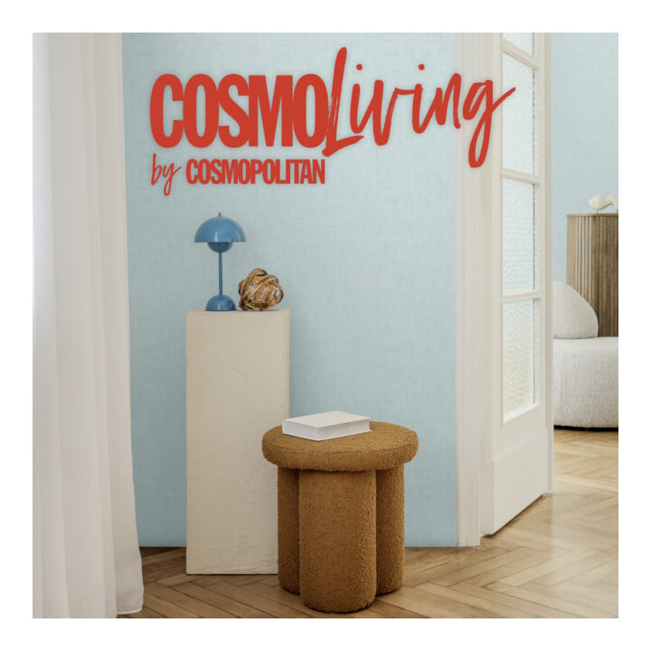 A.S. Création Vliestapete Cosmo Living 10,05 x 0,53 m Uni Blau mit Struktur