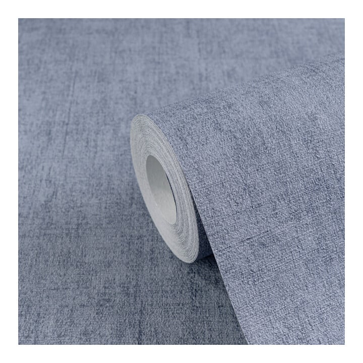 A.S. Création Vliestapete Cosmo Living 10,05 x 0,53 m Uni Blau Struktur