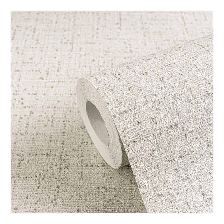 A.S. Création Vliestapete Cosmo Living 10,05 x 0,53 m Uni Creme Grau glänzend mit Struktur