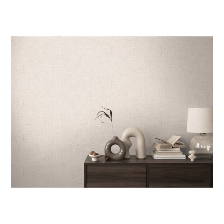 A.S. Création Vliestapete Cosmo Living 10,05 x 0,53 m Uni Creme Grau glänzend mit Struktur