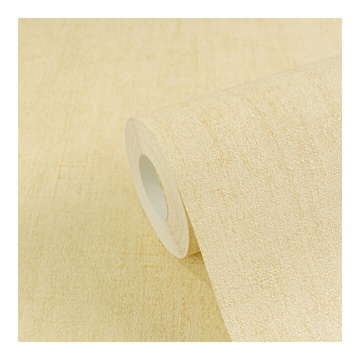 A.S. Création Vliestapete Cosmo Living 10,05 x 0,53 m Uni Gelb Beige Struktur