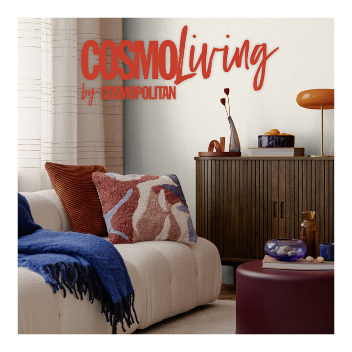 A.S. Création Vliestapete Cosmo Living 10,05 x 0,53 m Uni Grau Creme glänzend mit Struktur