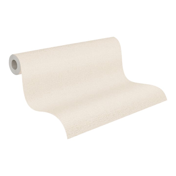 A.S. Création Vliestapete Cosmo Living 10,05 x 0,53 m Uni Grau Creme glänzend mit Struktur