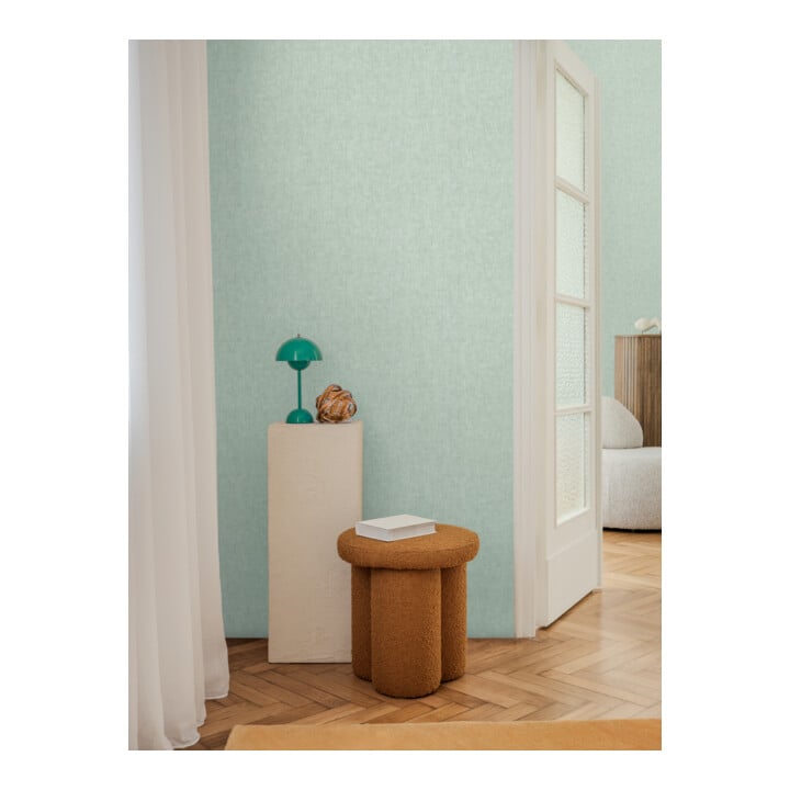 A.S. Création Vliestapete Cosmo Living 10,05 x 0,53 m Uni Grün Blau Struktur