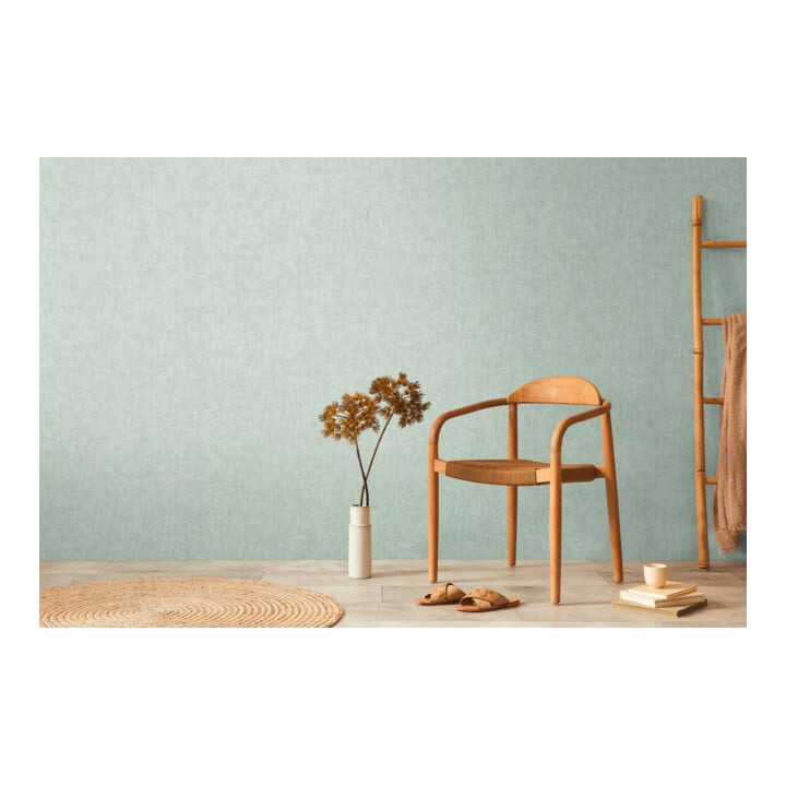 A.S. Création Vliestapete Cosmo Living 10,05 x 0,53 m Uni Grün Blau Struktur