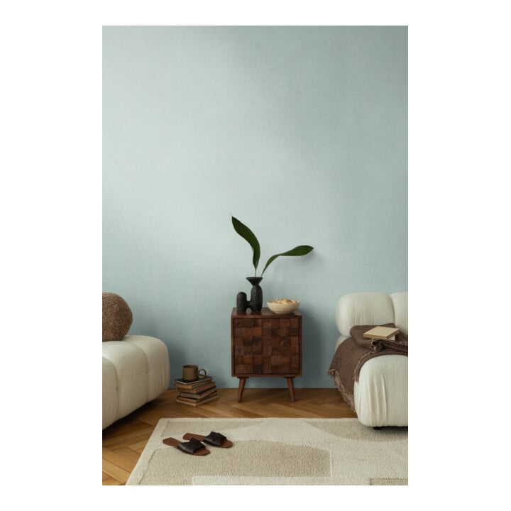 A.S. Création Vliestapete Cosmo Living 10,05 x 0,53 m Uni Hellblau teils glänzend strukturiert