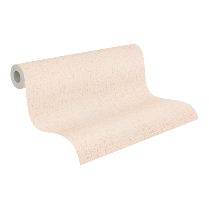 A.S. Création Vliestapete Cosmo Living 10,05 x 0,53 m Uni Rosa Beige glänzend strukturiert