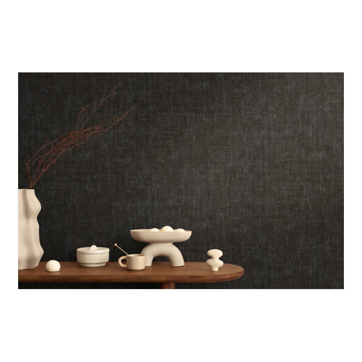 A.S. Création Vliestapete Cosmo Living 10,05 x 0,53 m Uni Schwarz Grau Struktur 791105