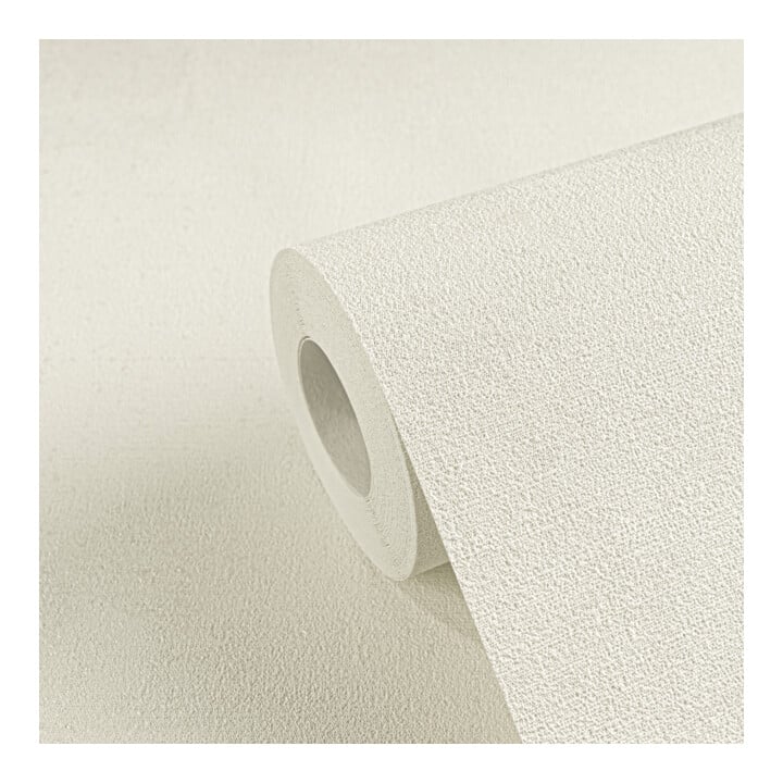 A.S. Création Vliestapete Cosmo Living 10,05 x 0,53 m Uni Weiß Beige glänzend strukturiert
