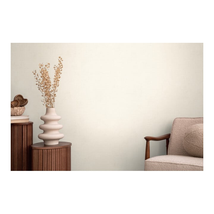 A.S. Création Vliestapete Cosmo Living 10,05 x 0,53 m Uni Weiß Beige glänzend strukturiert