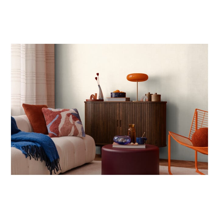 A.S. Création Vliestapete Cosmo Living 10,05 x 0,53 m Uni Weiß Beige glänzend strukturiert
