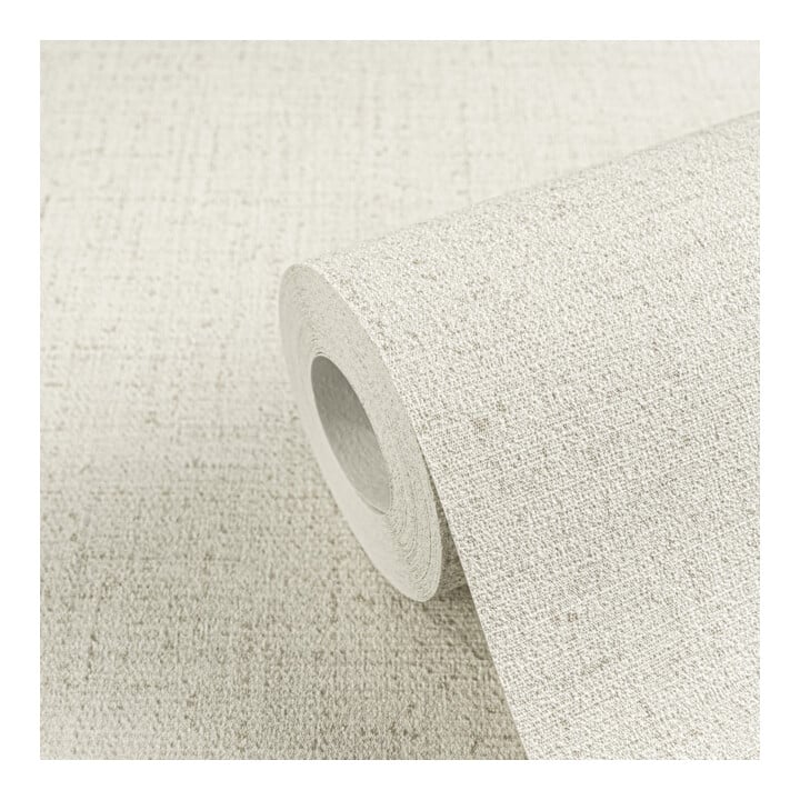 A.S. Création Vliestapete Cosmo Living 10,05 x 0,53 m Uni Weiß Beige glänzend strukturiert