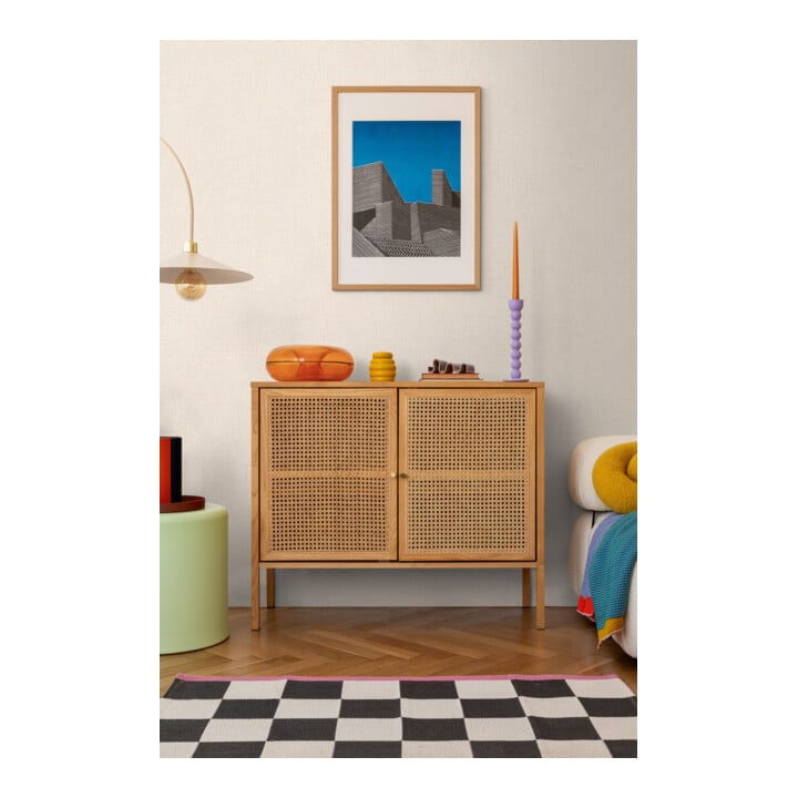 A.S. Création Vliestapete Cosmo Living 10,05 x 0,53 m Uni Weiß Beige glänzend strukturiert