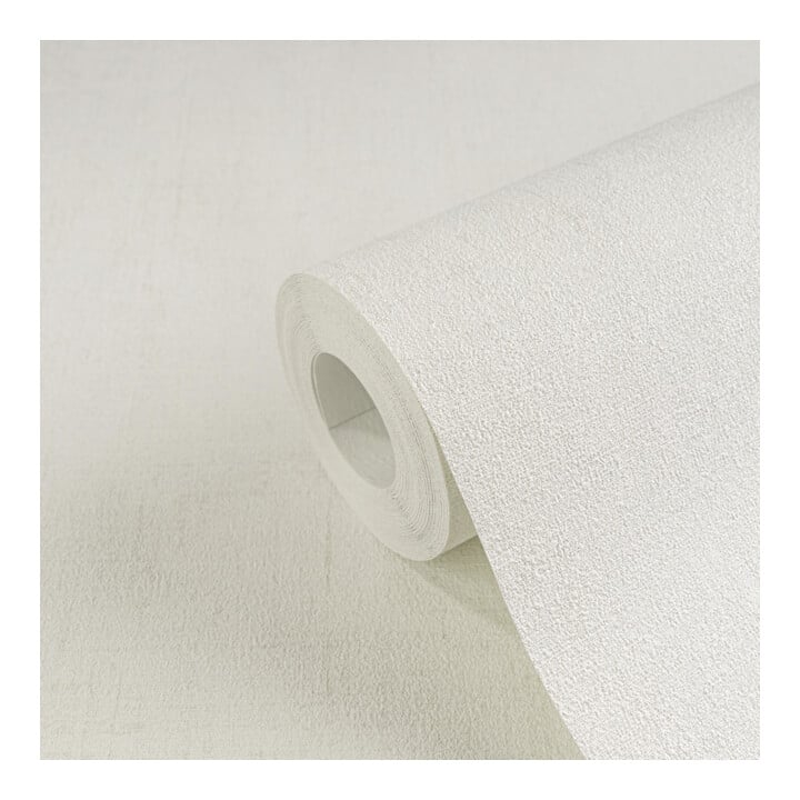 A.S. Création Vliestapete Cosmo Living 10,05 x 0,53 m Uni Weiß Beige Struktur