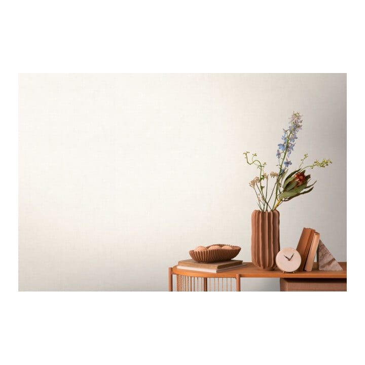 A.S. Création Vliestapete Cosmo Living 10,05 x 0,53 m Uni Weiß Beige Struktur