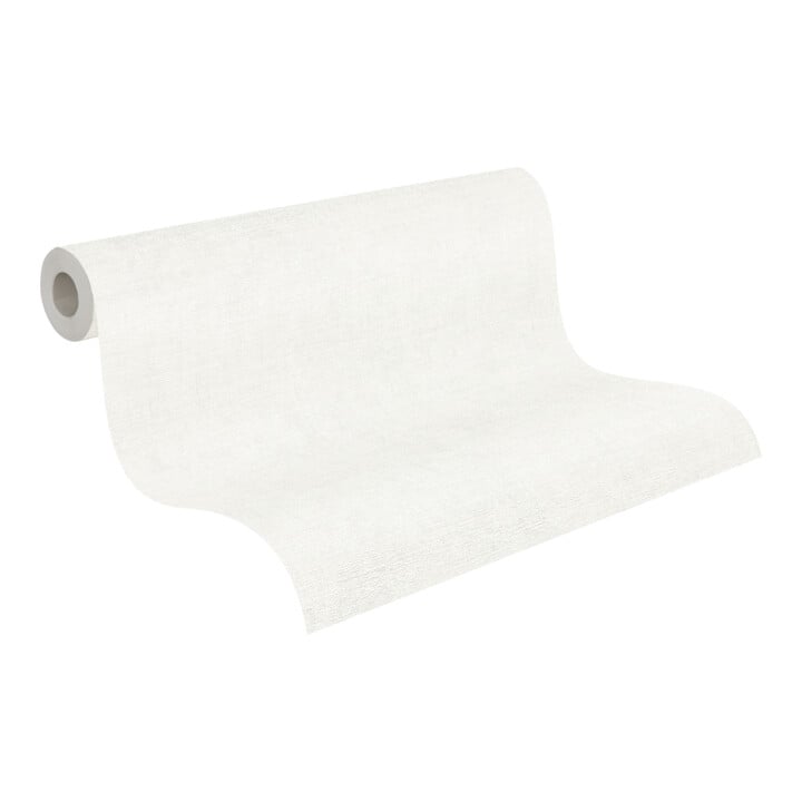 A.S. Création Vliestapete Cosmo Living 10,05 x 0,53 m Uni Weiß Beige Struktur