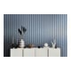 A.S. Création Vliestapete Holzpaneel 10,05 x 0,53 m Metallic Effekt Blau Schwarz mit Struktur