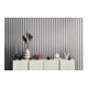 A.S. Création Vliestapete Holzpaneel 10,05 x 0,53 m Metallic Effekt Silber Schwarz mit Struktur