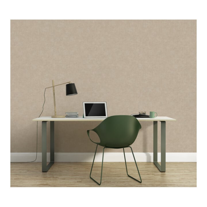 A.S. Création Vliestapete Kaleidoscope 10,05 x 0,53 m Uni Braun Beige leicht strukturiert