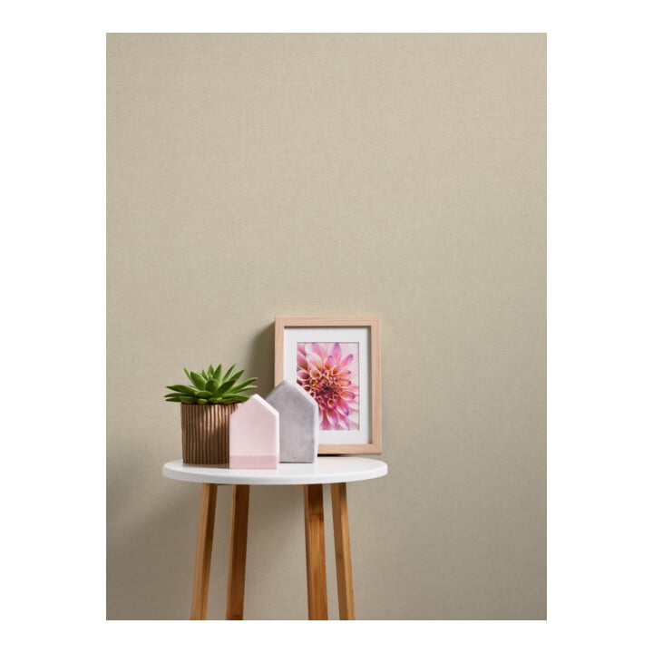A.S. Création Vliestapete Kaleidoscope 10,05 x 0,53 m Uni Warmbeige leicht strukturiert