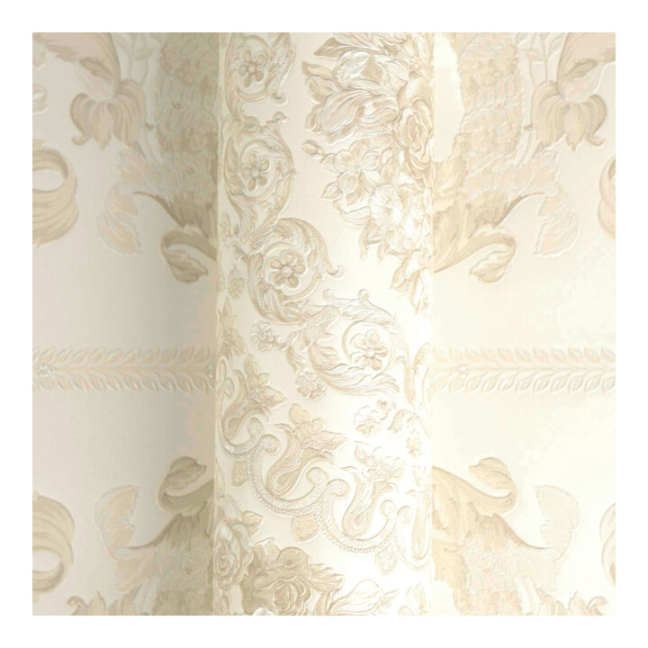 A.S. Création Vliestapete Versace 6 10,05 x 0,70 m Barock Beige glänzend mit Struktur