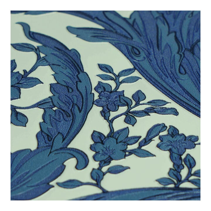 A.S. Création Vliestapete Versace 6 10,05 x 0,70 m Barock Blau Weiß Struktur